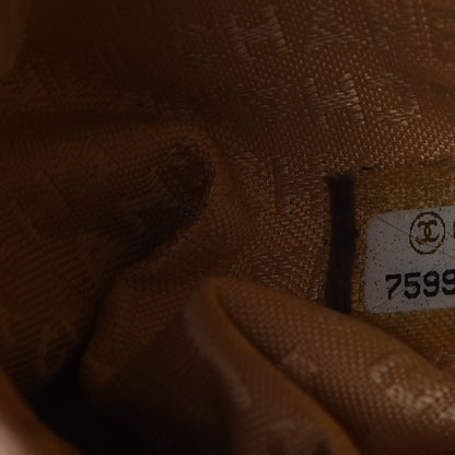 Chanel Suede CC Shoulder Bag Dark Orange 7 of 7