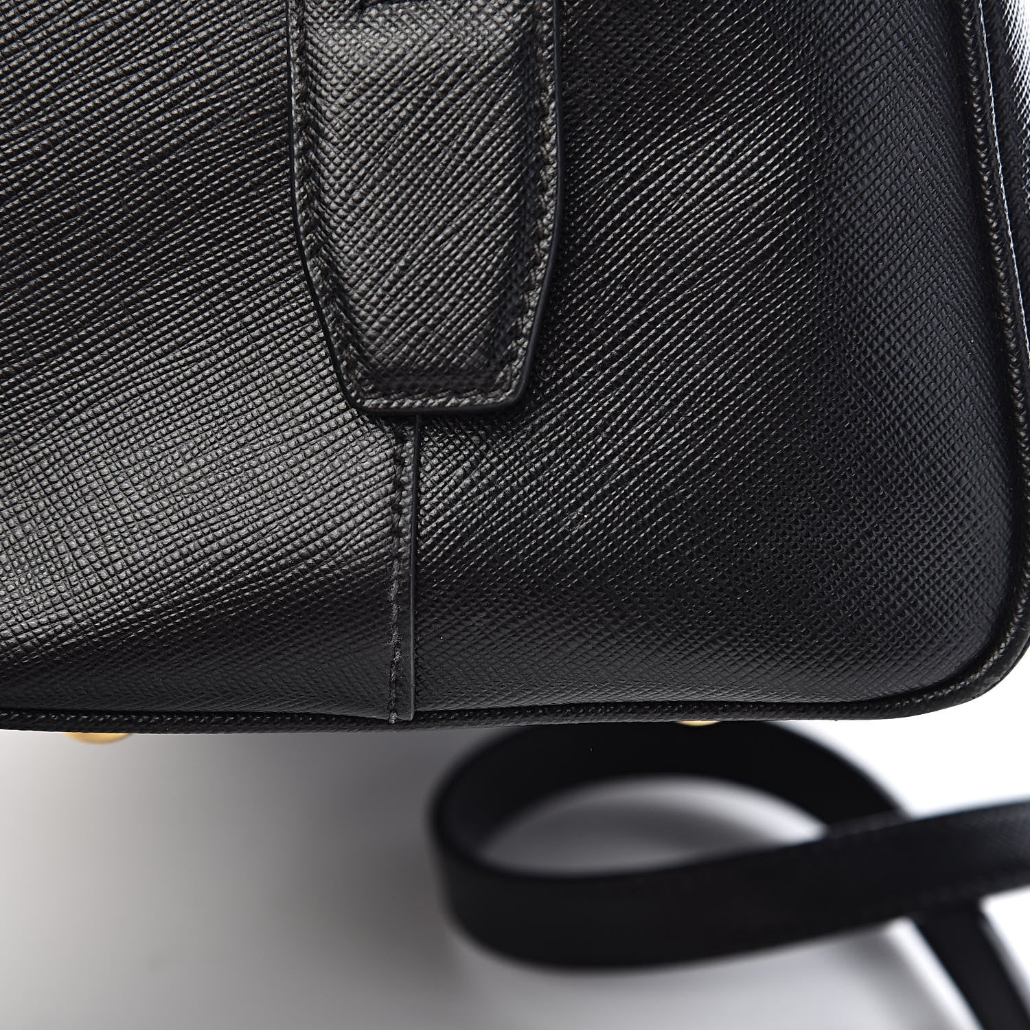 Prada Saffiano Lux Bowler Black 12 of 14
