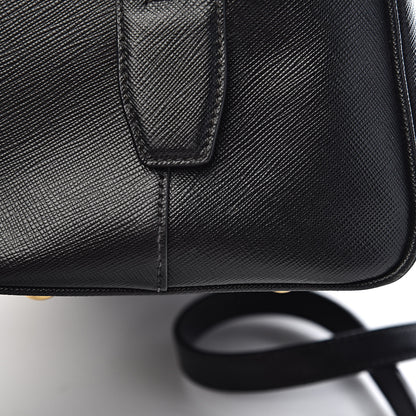 Prada Saffiano Lux Bowler Black 12 of 14