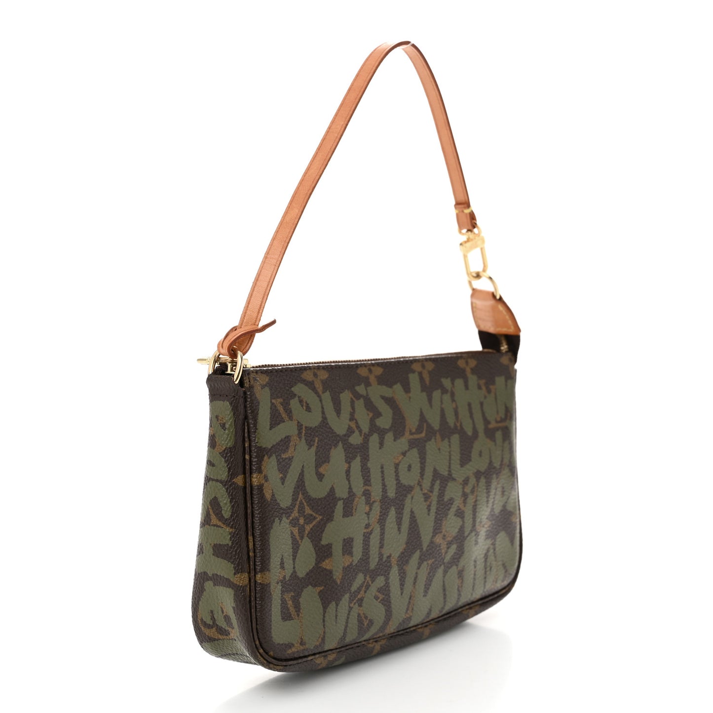 Monogram Graffiti Pochette Accessories Kaki