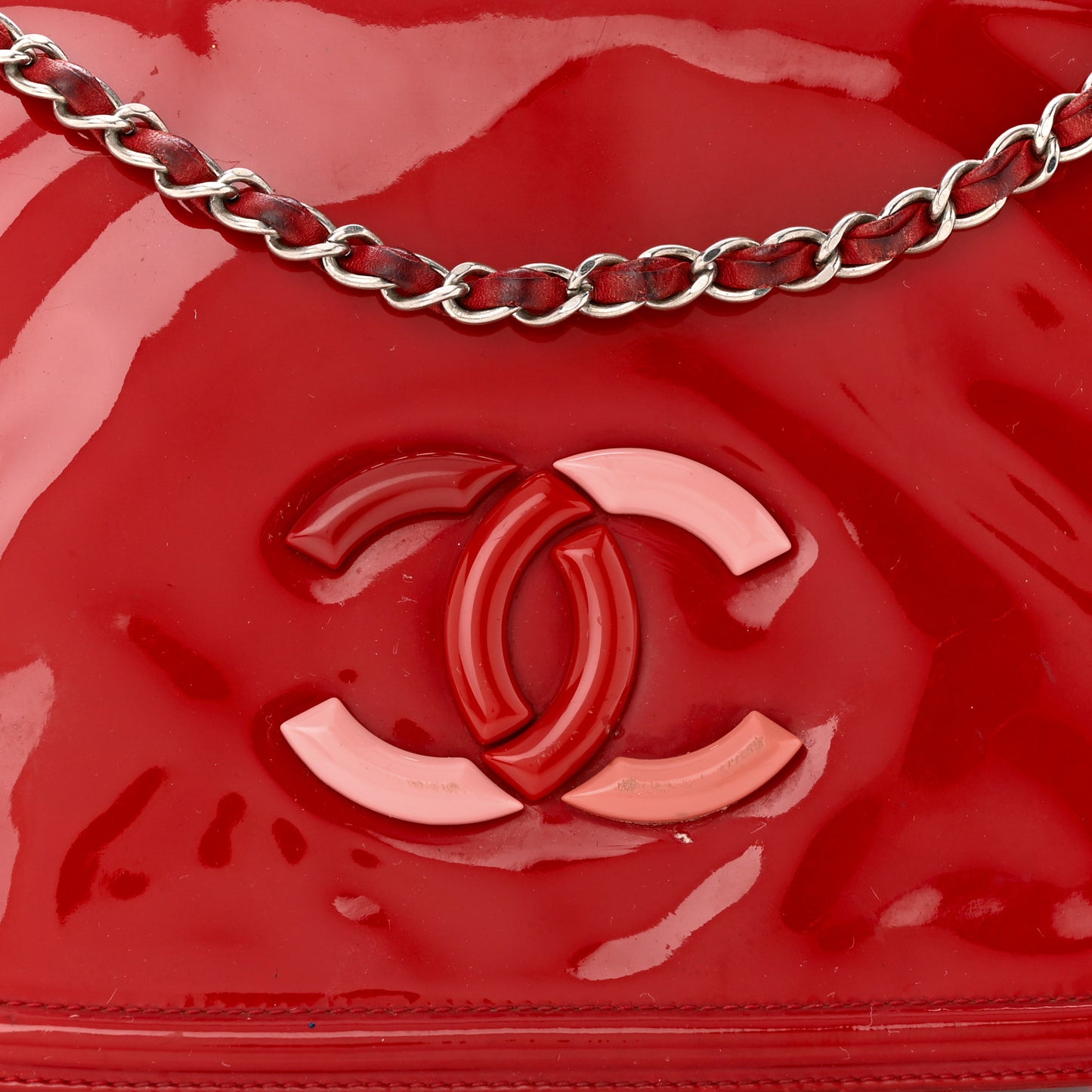 Vinyl CC Lipstick Accordion Flap Red