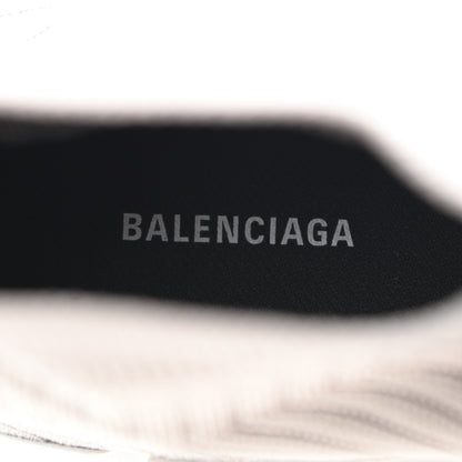 Balenciaga Ribbed Knit Womens Speed 2.0 Transparent Sole Sneakers 38 Baltic Grey White 6 of 7