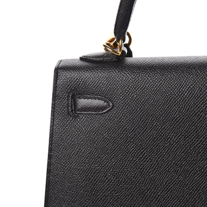 Hermes Epsom Kelly Sellier 25 Black 20 of 52