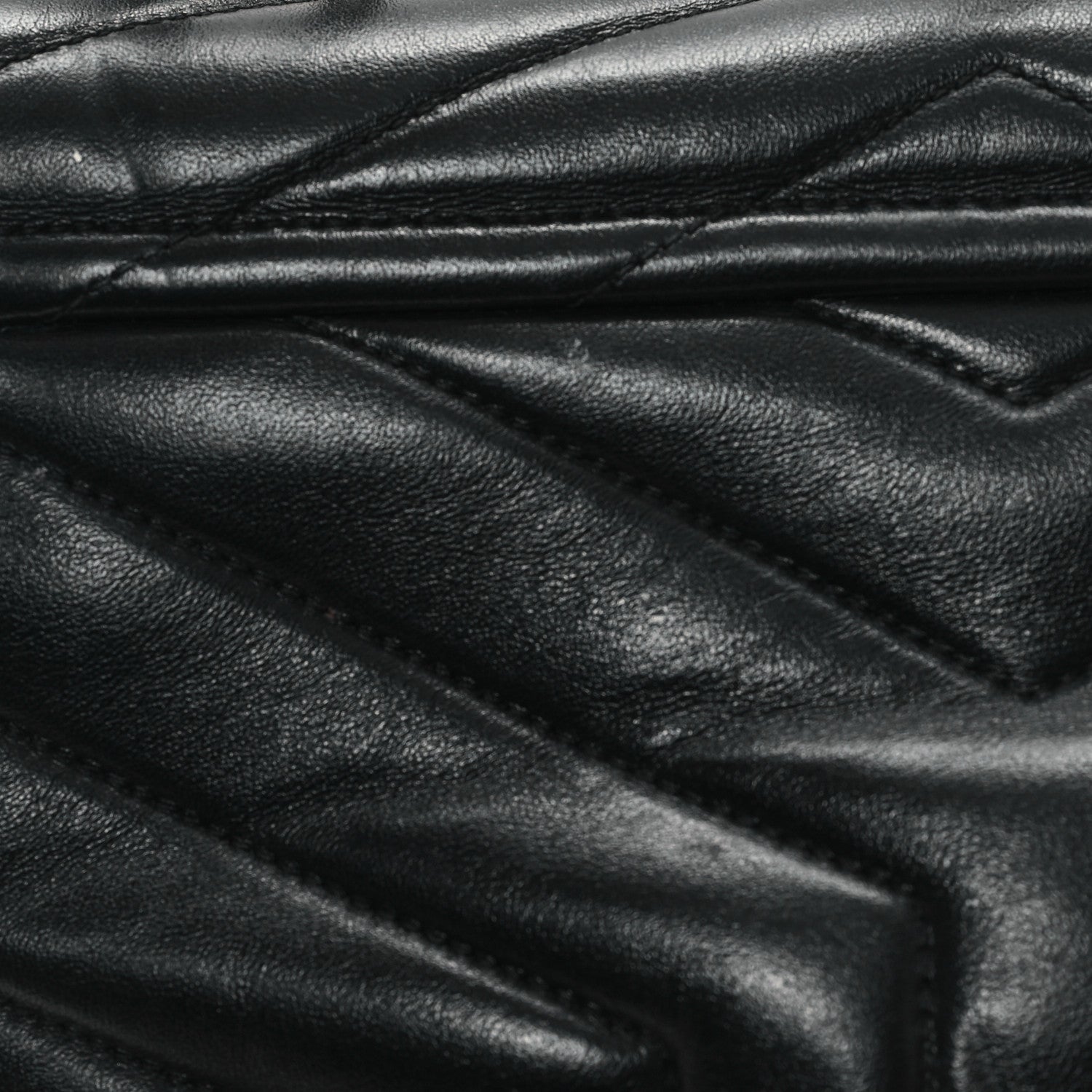 Saint Laurent Calfskin Y Quilted Monogram Monochrome Small Loulou Chain Satchel Black 11 of 12