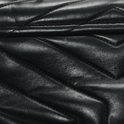 Saint Laurent Calfskin Y Quilted Monogram Monochrome Small Loulou Chain Satchel Black 11 of 12