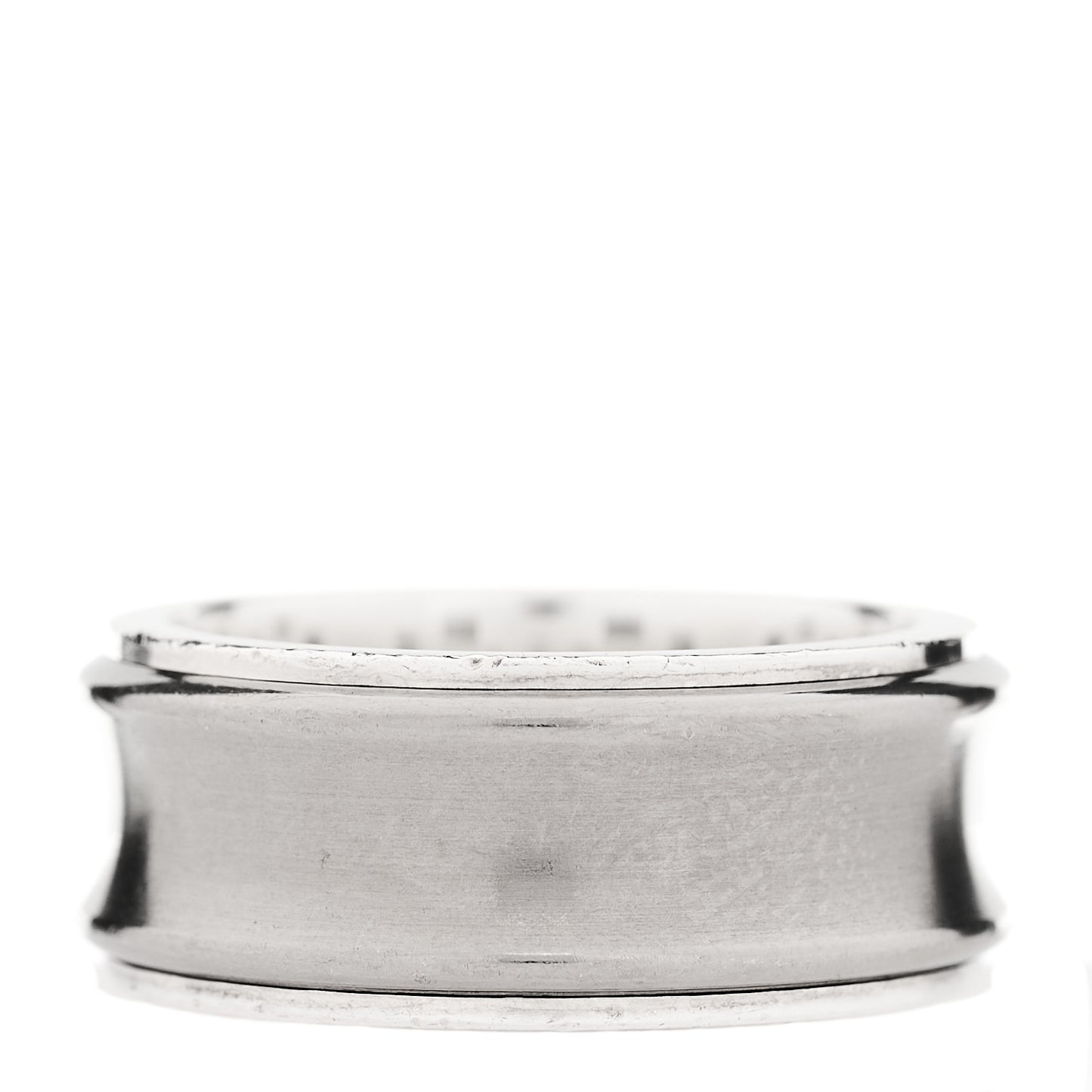 Sterling Silver Titanium 1837 Band Ring 53 6.5