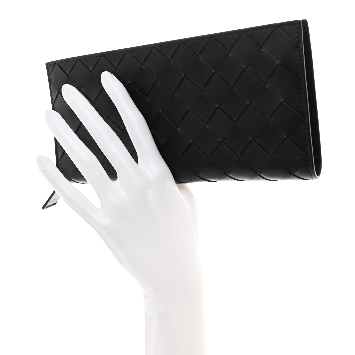 Bottega Veneta Nappa Intrecciato Zip Around Wallet Black 2 of 8