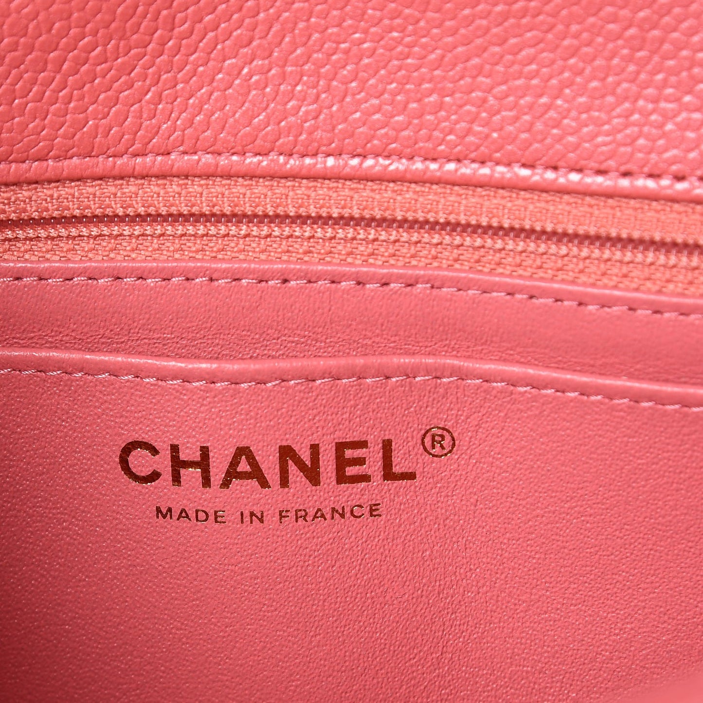 Caviar Quilted Mini Rectangular Flap Pink