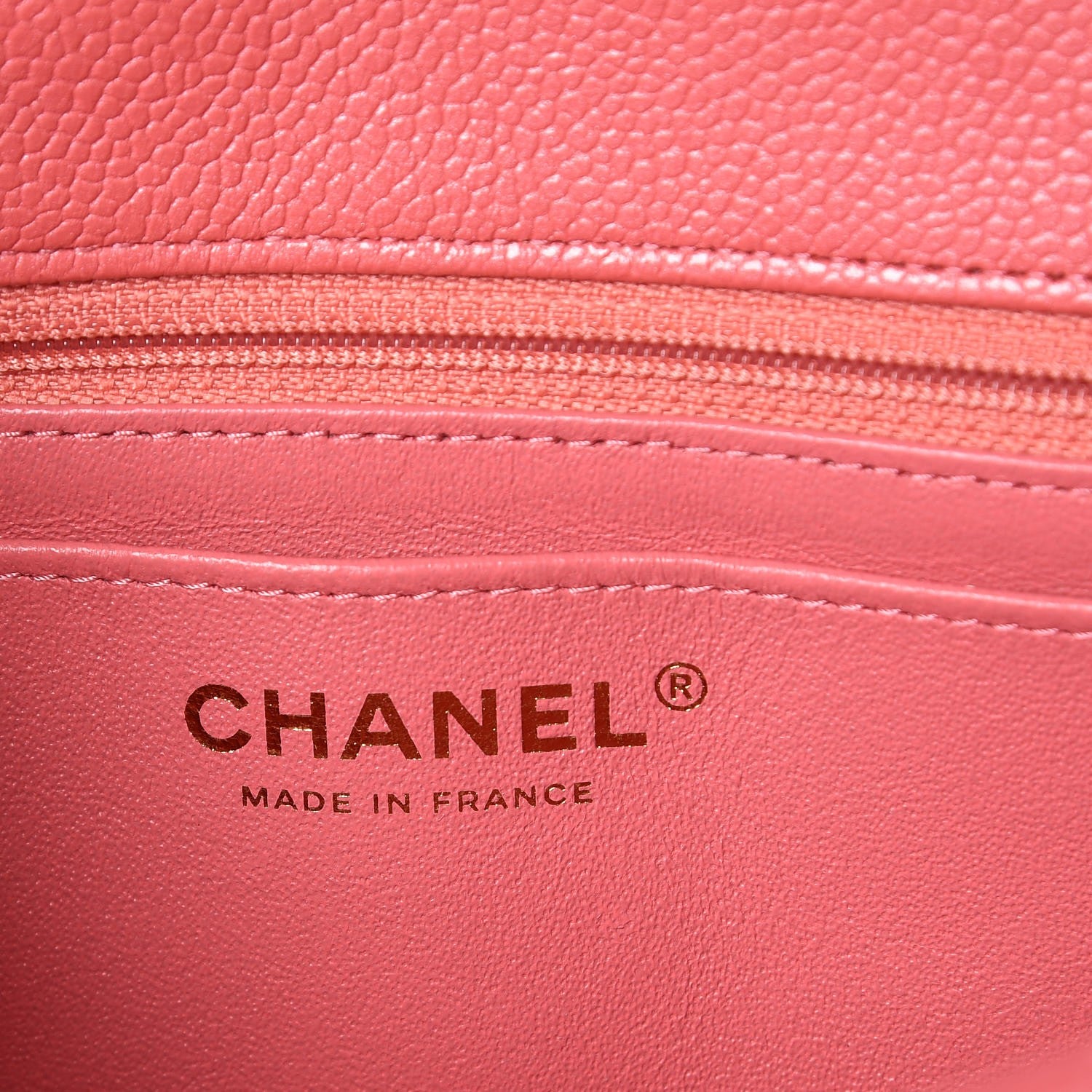 Chanel Caviar Quilted Mini Rectangular Flap Pink 6 of 9