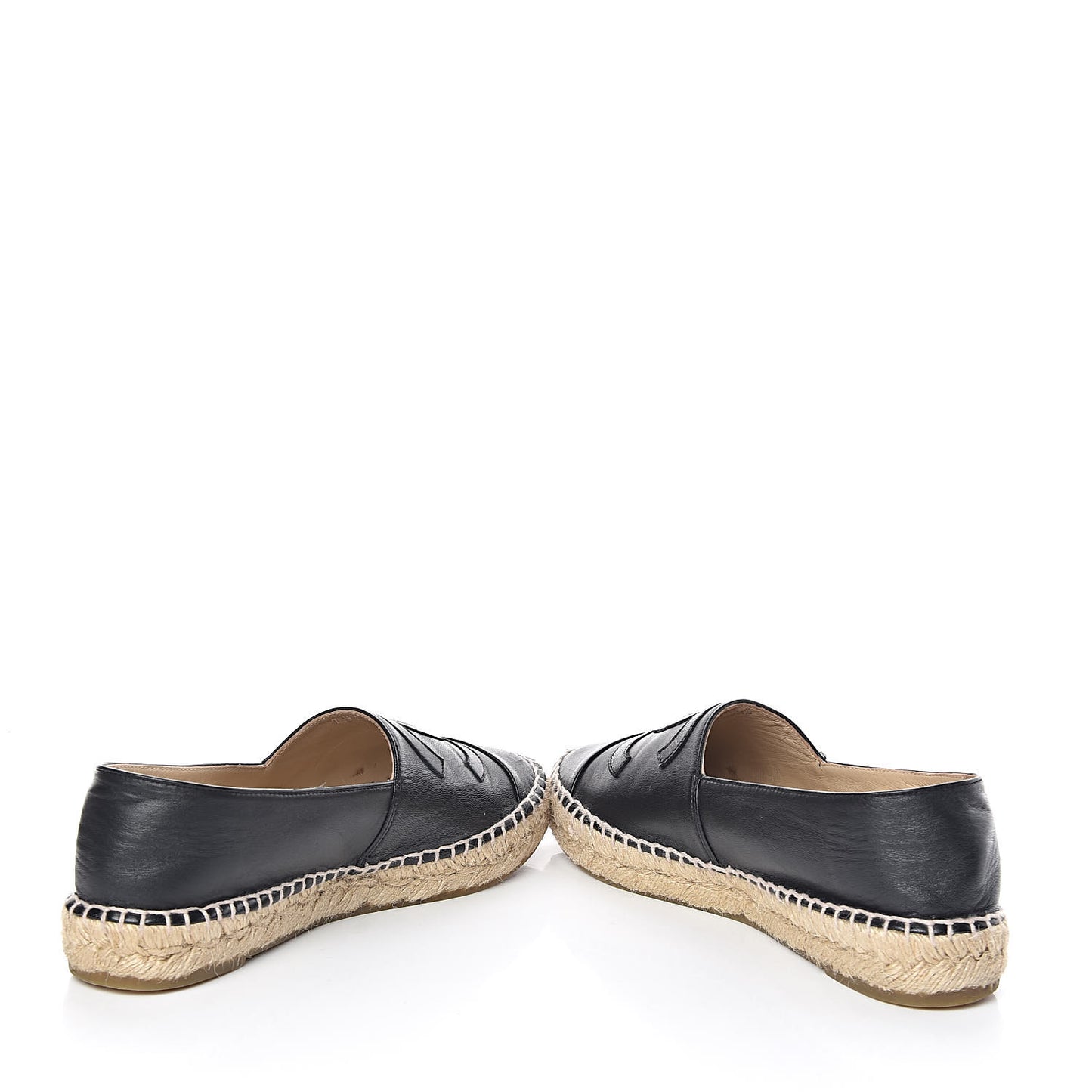 Lambskin CC Espadrilles 37 Black