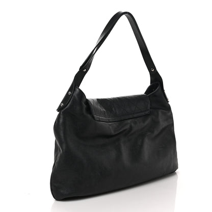 Chanel Caviar Stitched Pocket In The City Hobo Black 3 of 11