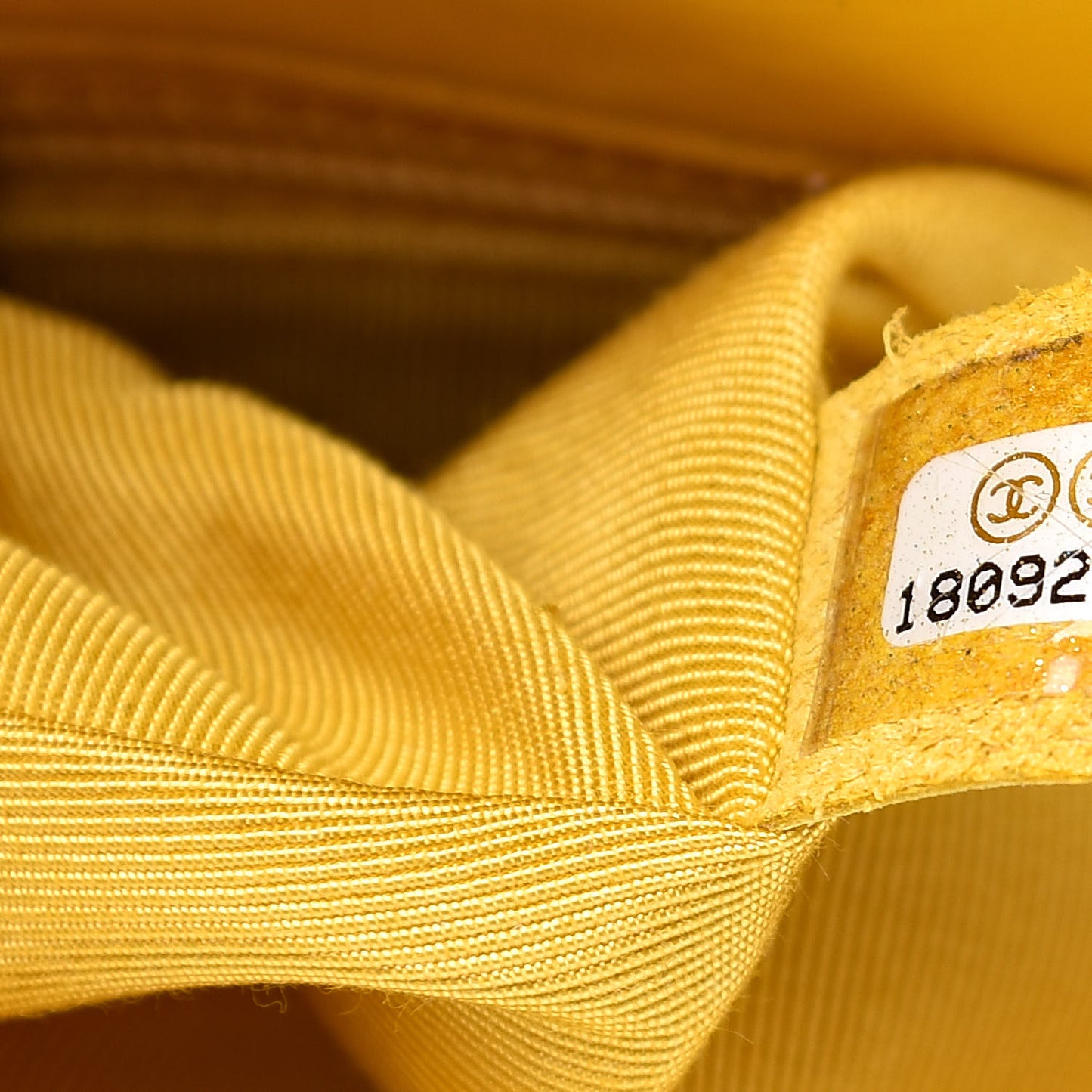 Quilted Lambskin Small Hula Hoop Flap Yellow