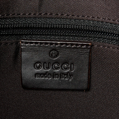 Gucci Monogram Web Jackie O Hobo Dark Brown 7 of 12