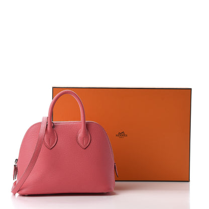 Hermes Chevre Mysore Mini 1923 Bolide Rose Lipstick 9 of 9