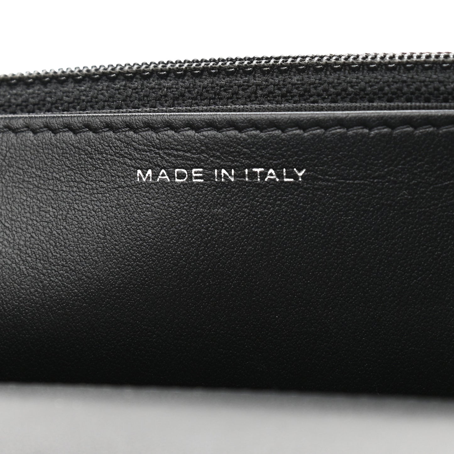 Caviar Camellia Embossed Wallet On Chain WOC Black