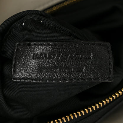 Saint Laurent Lambskin Quilted Medium Loulou Puffer Monogram Chain Satchel Crema Soft 7 of 10