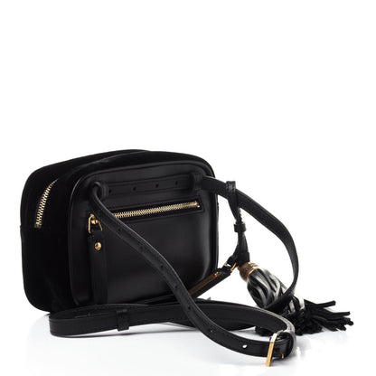 Saint Laurent Velour Matelasse Monogram Lou Belt Bag Black 2 of 4