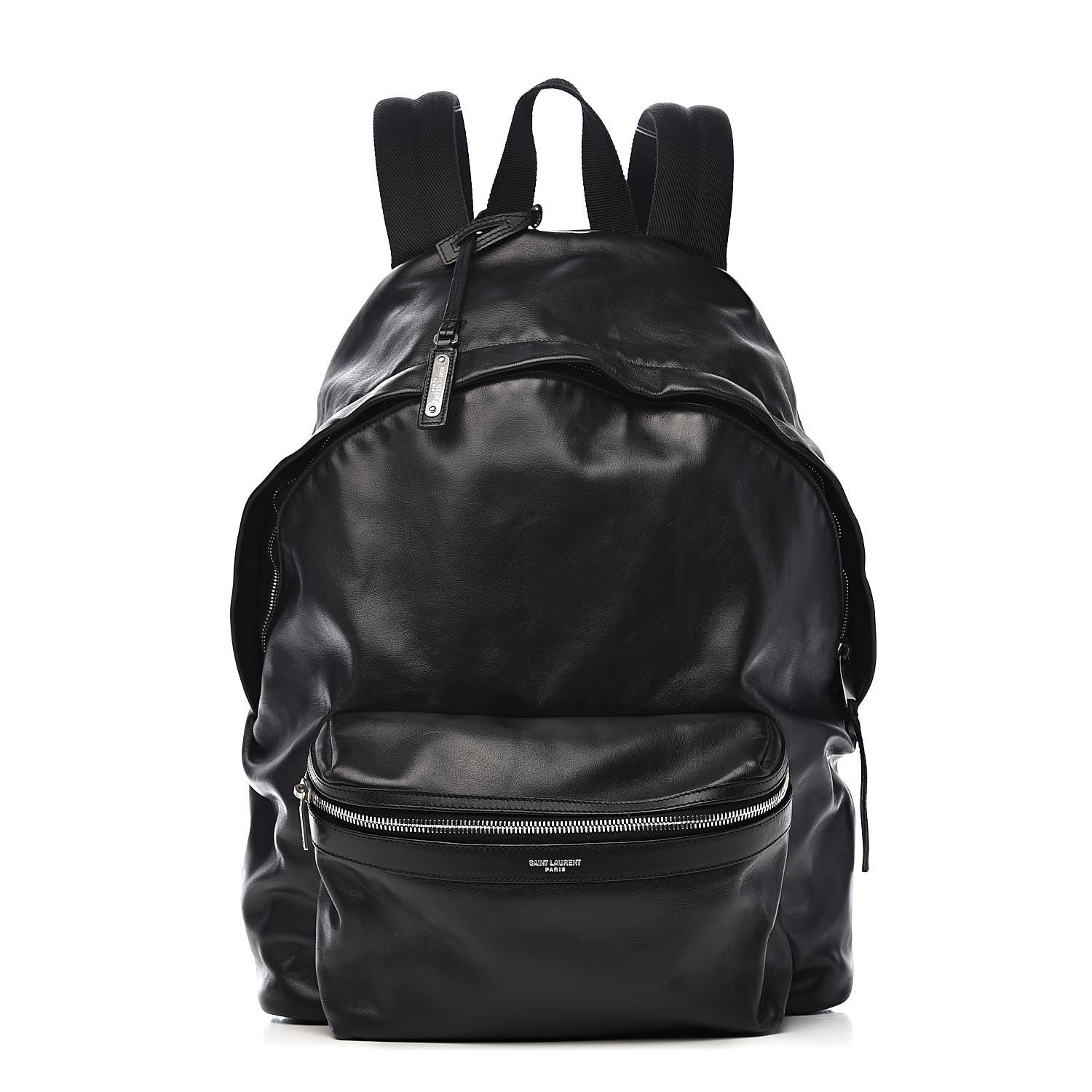 Saint Laurent Lambskin City Backpack Black 1 of 12