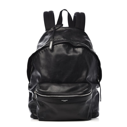 Saint Laurent Lambskin City Backpack Black 1 of 12