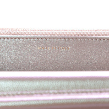 Chanel Iridescent Caviar Quilted Wallet On Chain WOC Beige 9 of 11