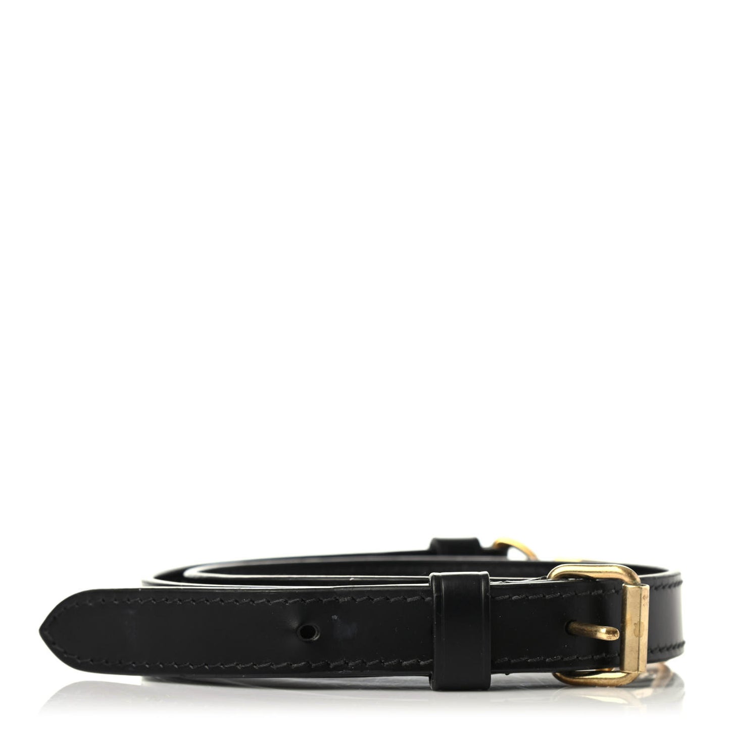 Calfskin 20mm Adjustable Shoulder Strap Black