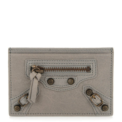 Balenciaga Agneau Classic Hardware Card Case Gris Pyrite 1 of 7