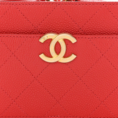 Chanel Caviar Quilted Waist Bag Red 8 of 10