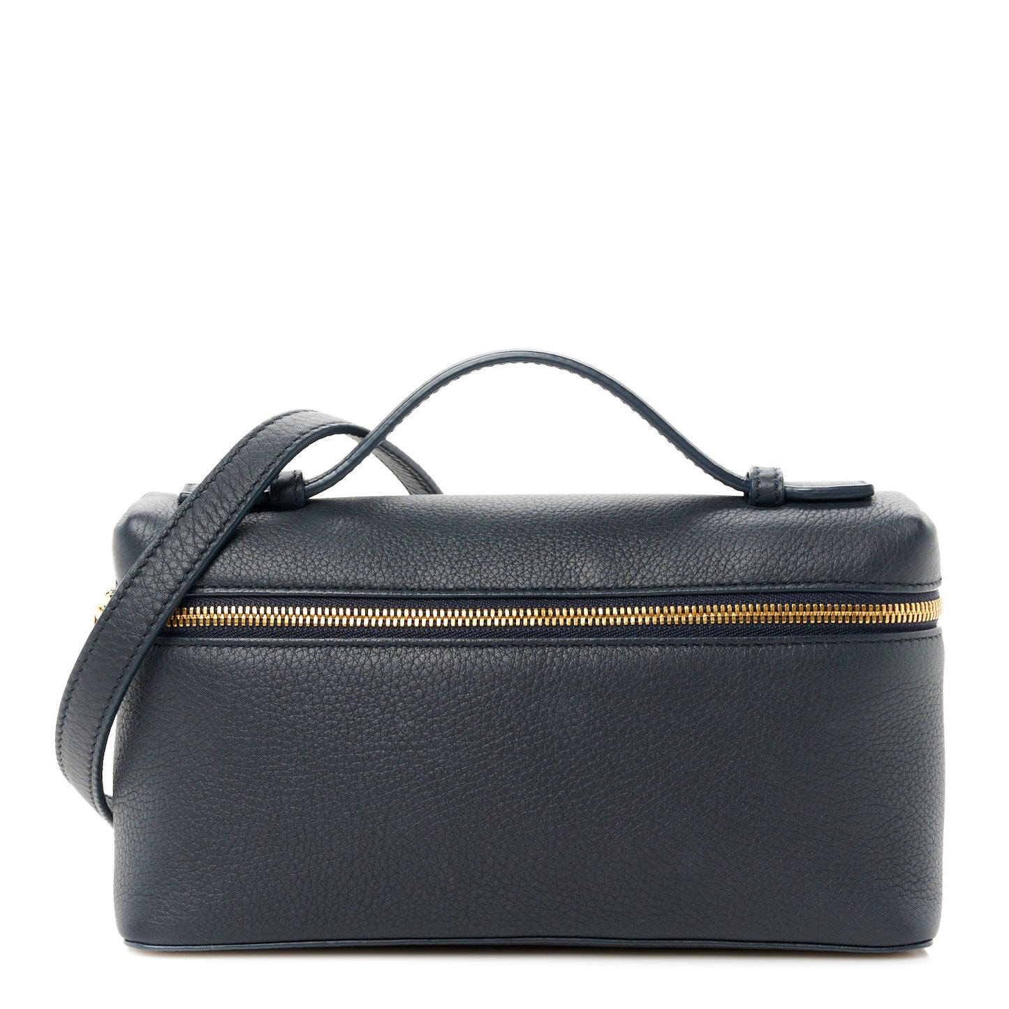 Grained Calfskin L19 Extra Pocket Pouch Navy