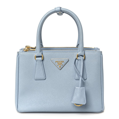 Prada Saffiano Micro Galleria Double Zip Tote Astrale 1 of 11