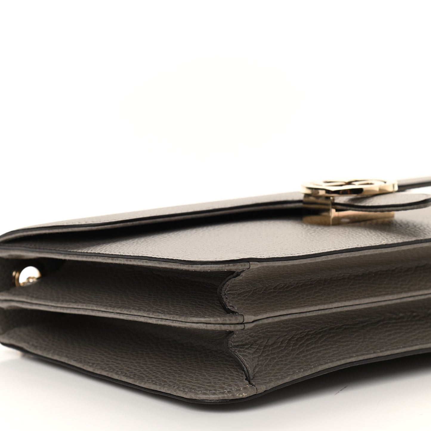 Dollar Calfskin Interlocking G Shoulder Bag Loess