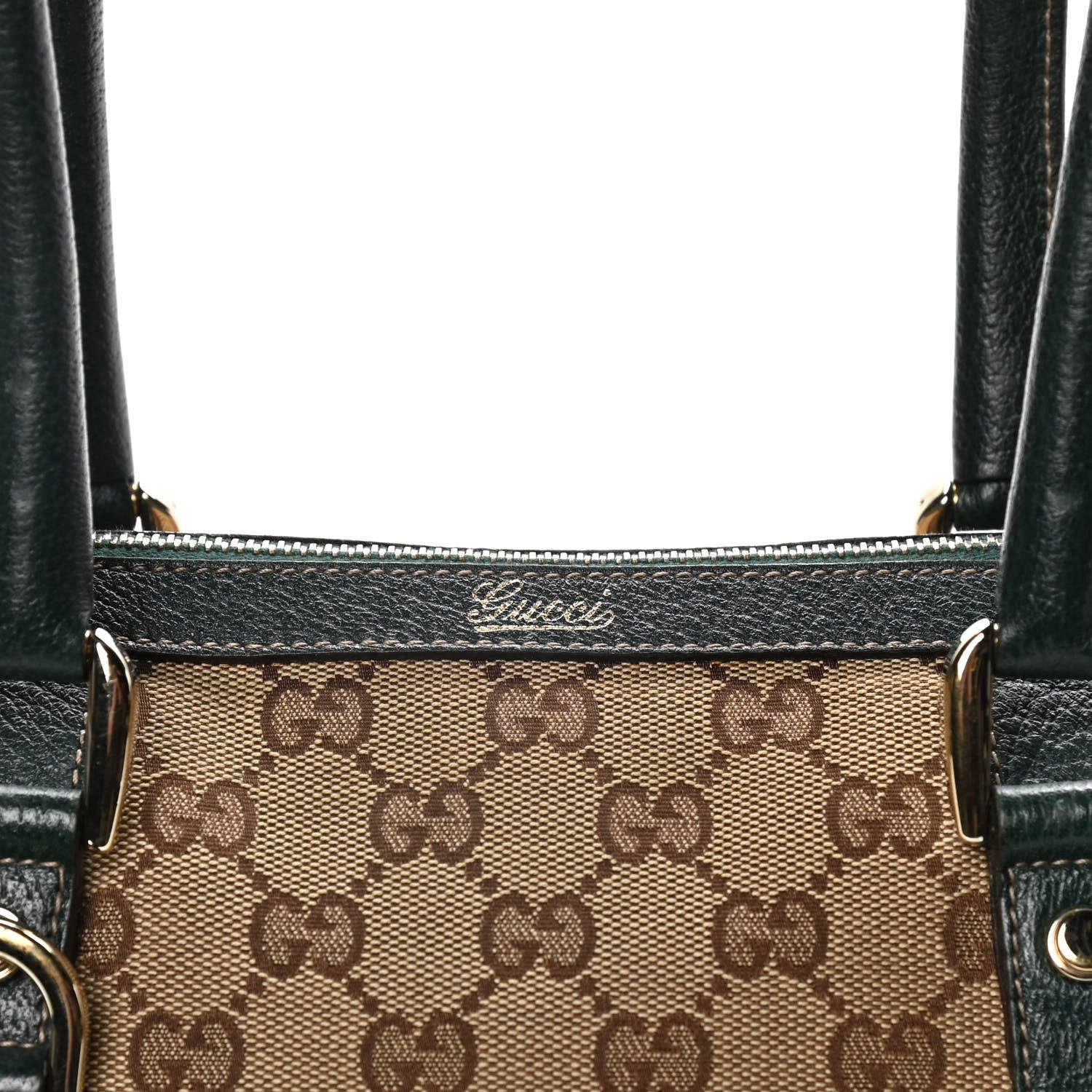Gucci GG Plus Monogram Boston Green 8 of 17