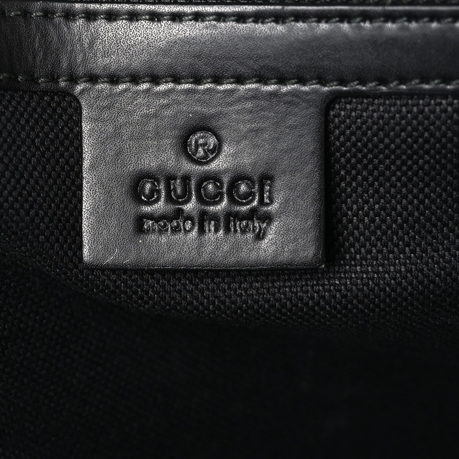 Gucci Soft GG Supreme Monogram Appia Calfskin Web Vertical Tote Black 6 of 11