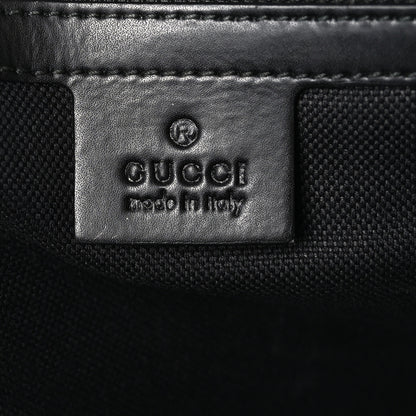 Gucci Soft GG Supreme Monogram Appia Calfskin Web Vertical Tote Black 6 of 11