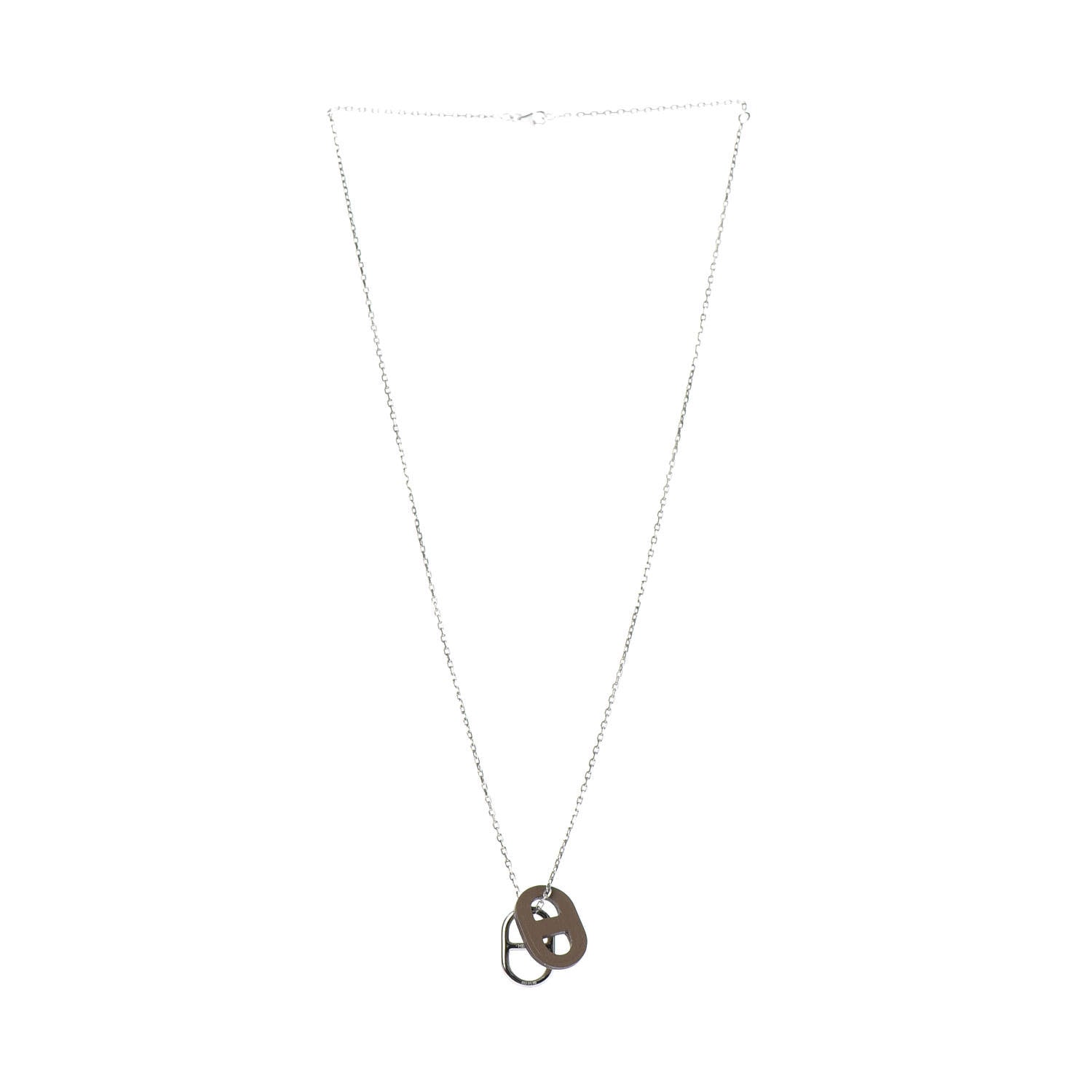 Hermes Swift O'Maillon Pendant Necklace Etoupe 4 of 5