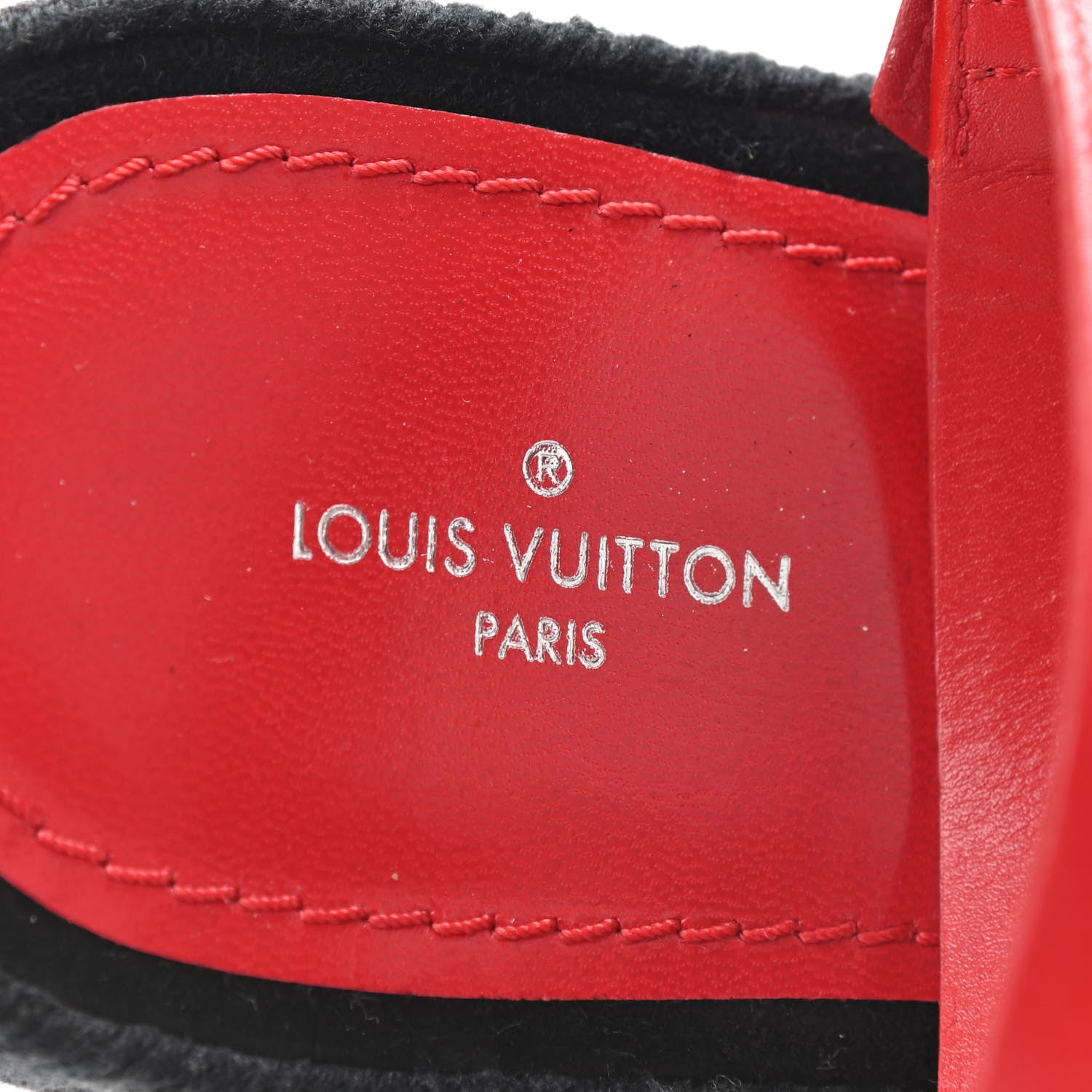 Louis Vuitton Calfskin Monogram Magic Spell Sandals 38 Rouge 7 of 9