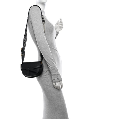 Loewe Calfskin Jacquard Mini Gate Dual Bag Black 2 of 11