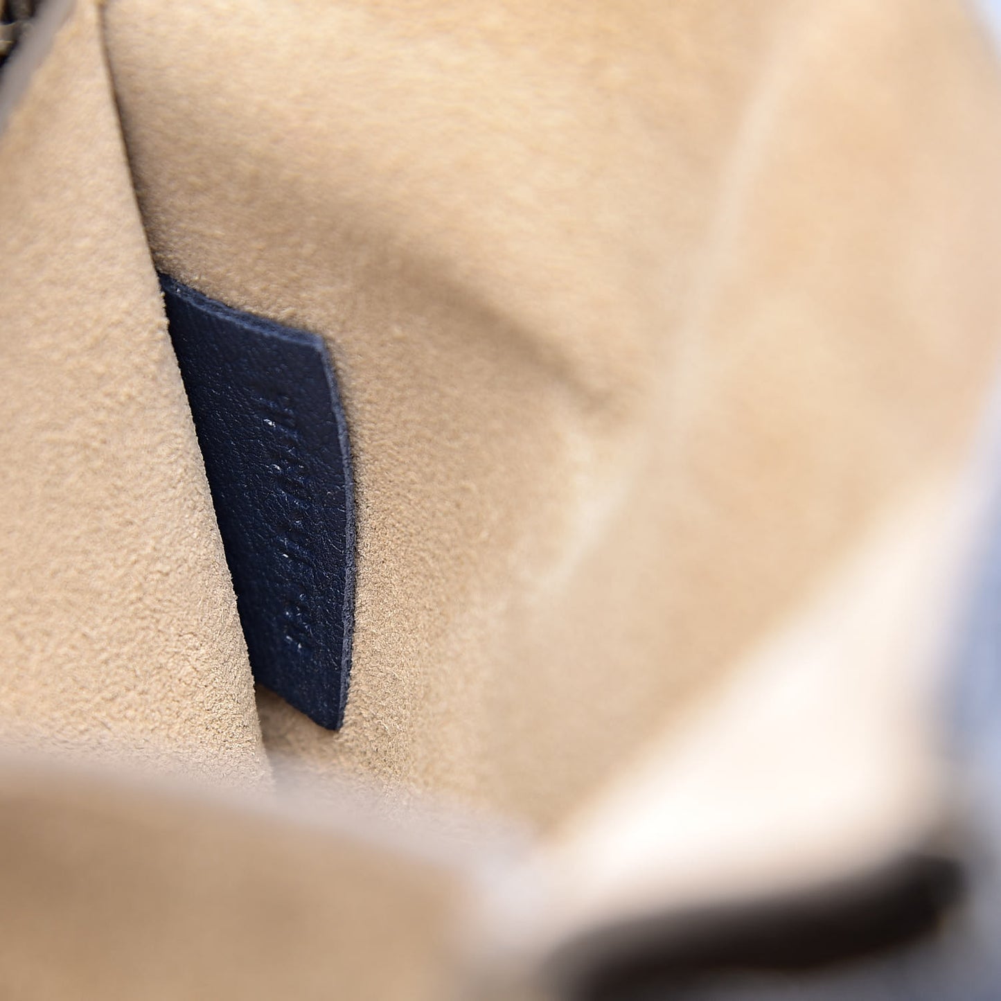 Grained Lambskin Drew Shoulder Bag Royal Navy