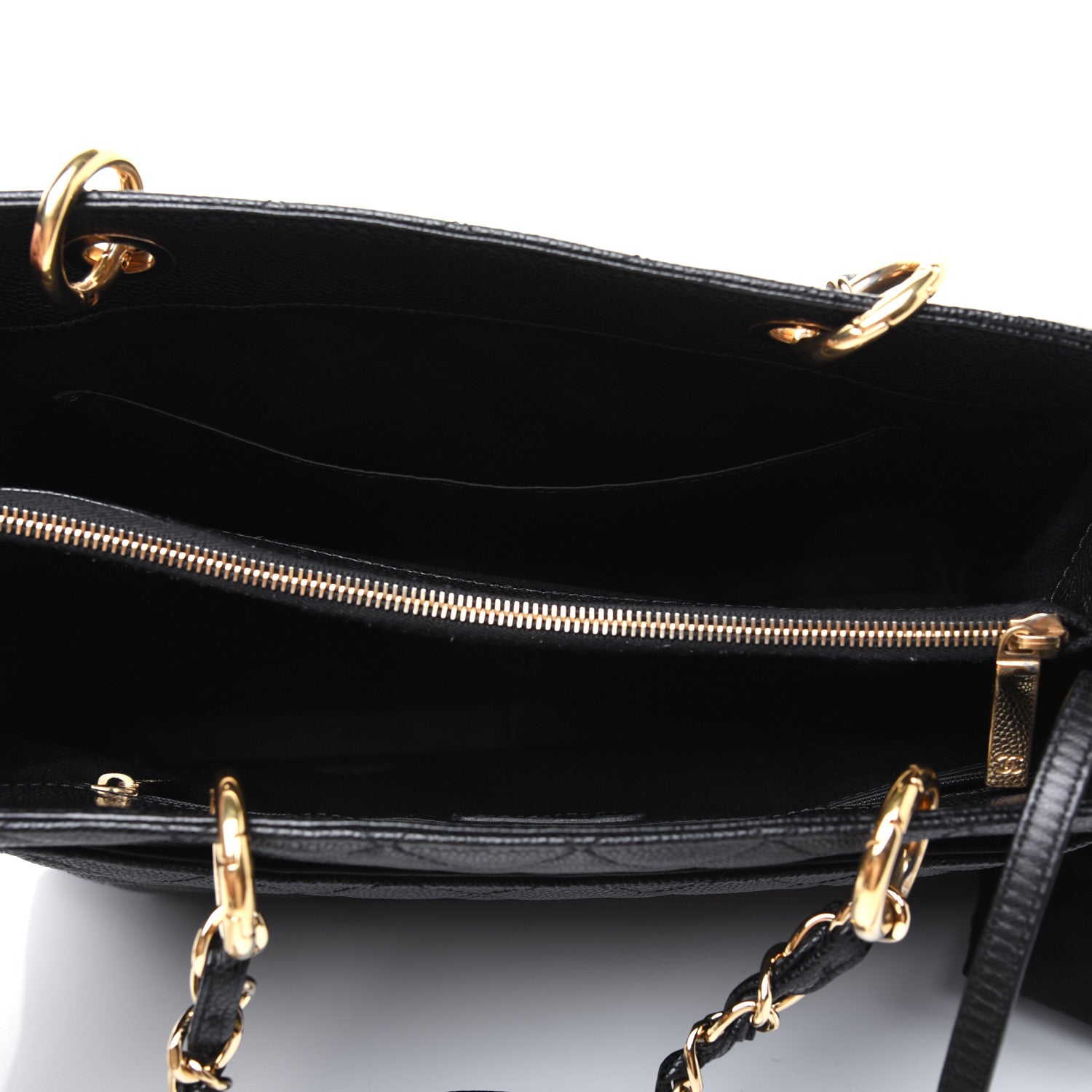 Chanel Caviar Quilted Grand Shopping Tote GST Black 5 of 28
