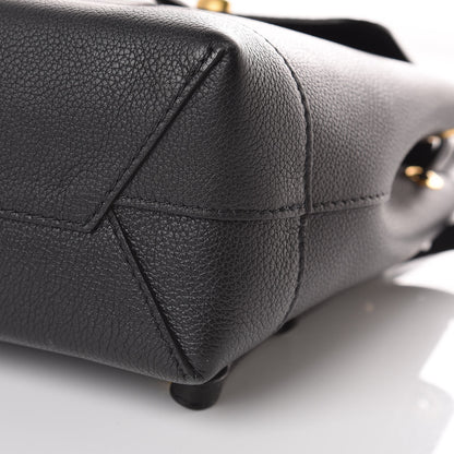 Louis Vuitton Calfskin Lockme Mini Backpack Black 11 of 11