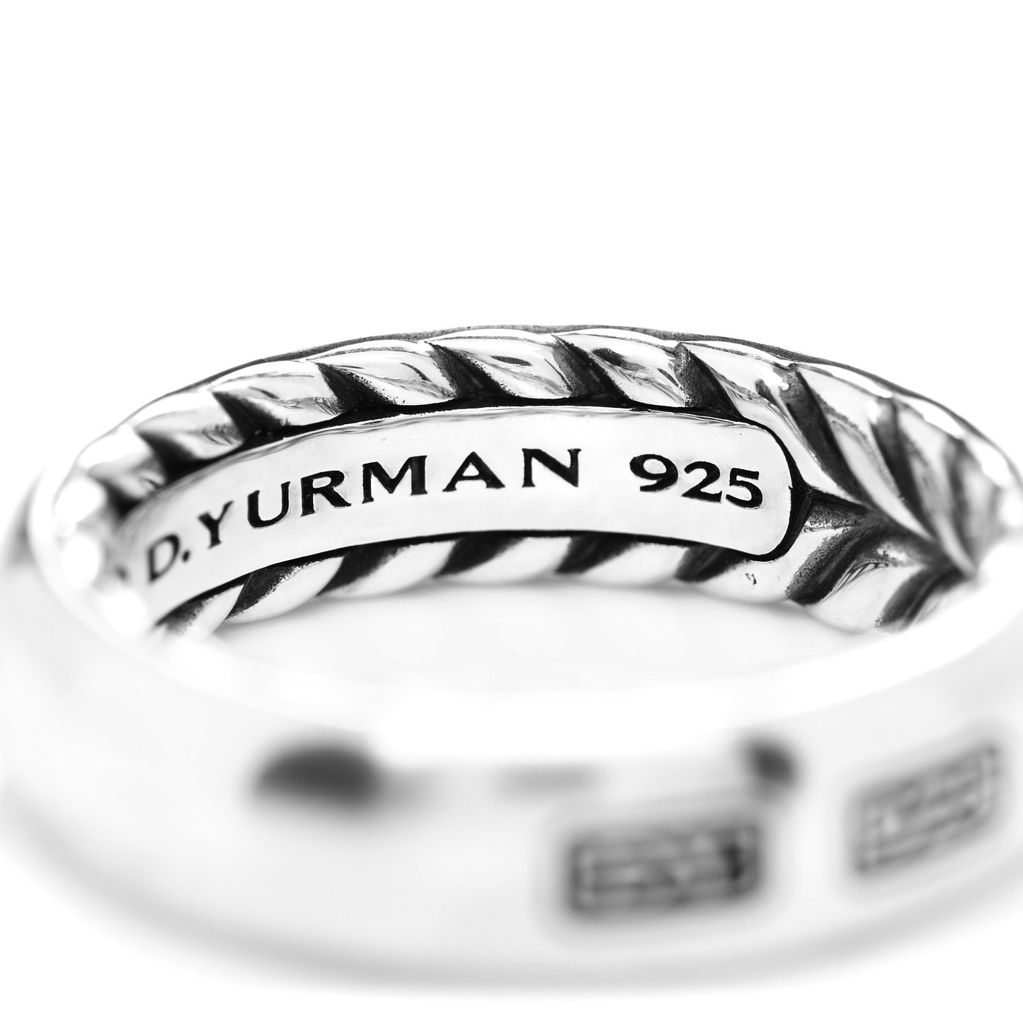 Sterling Silver 6mm Streamline Band Ring 61 9.75
