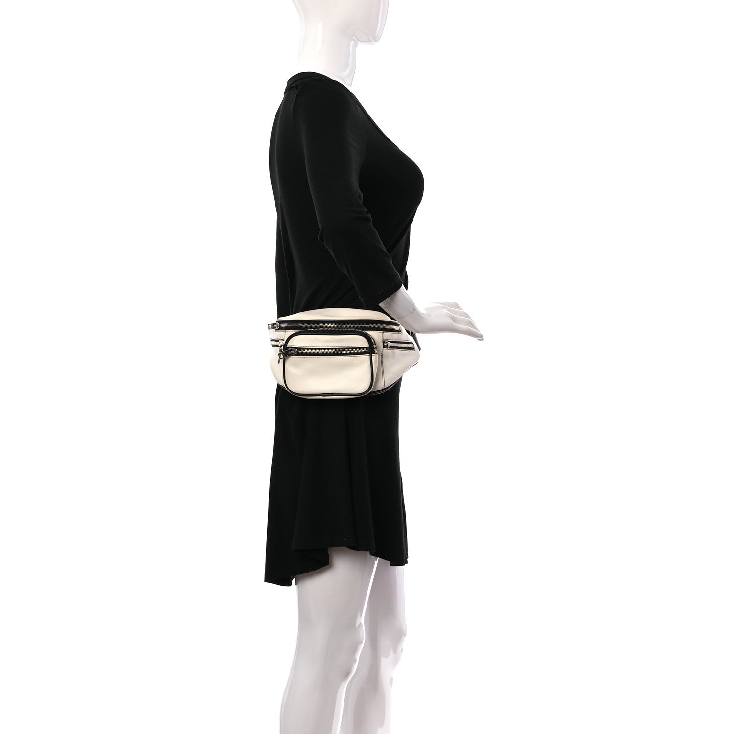 Alexander Wang Lambskin Attica Belt Bag White 2 of 9