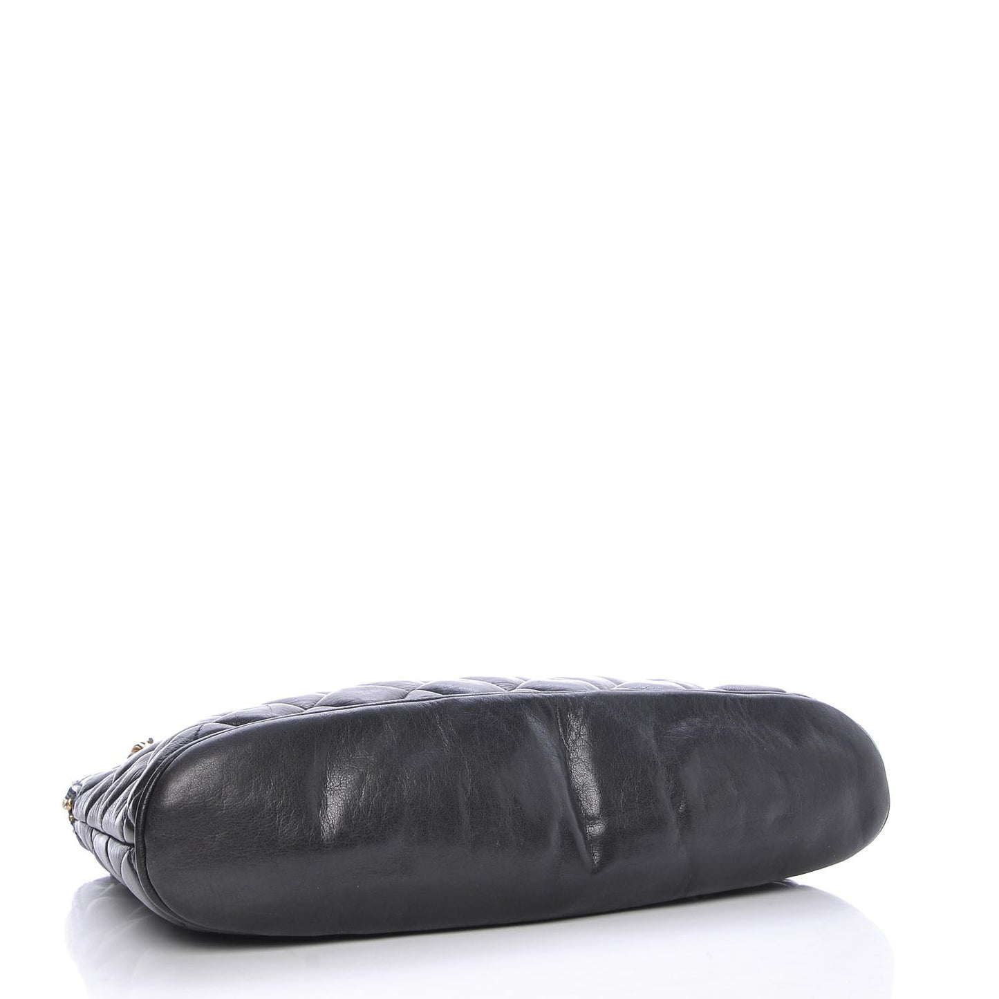 Lambskin Quilted Shoulder Bag Black
