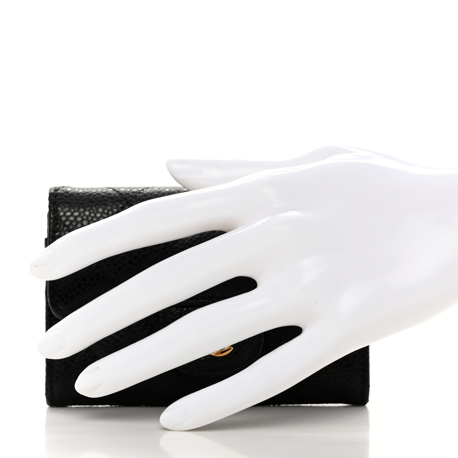 Chanel Caviar Quilted Flap Card Holder Black 2 of 9