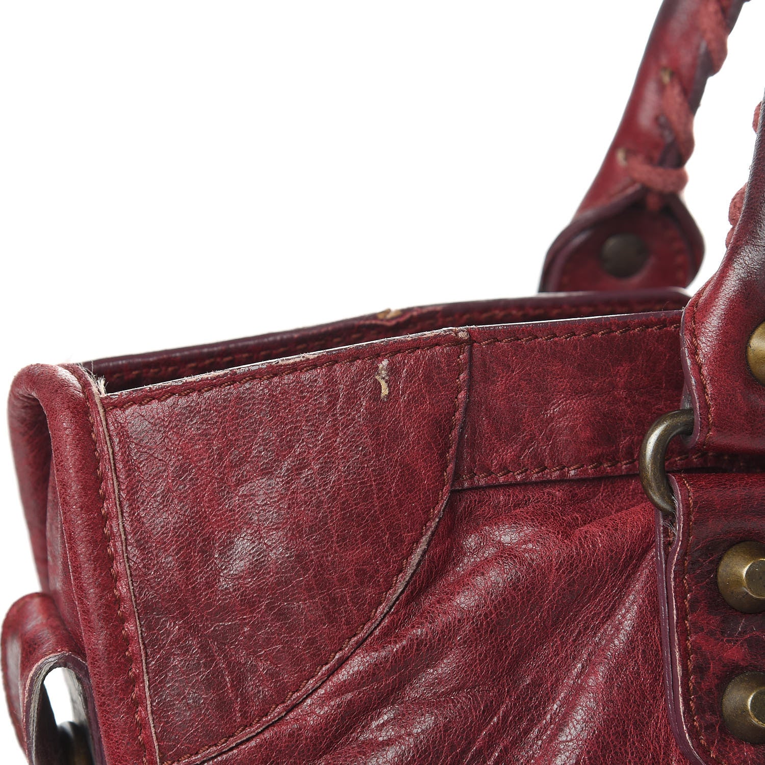 Balenciaga Agneau Classic Hardware City Bordeaux 15 of 16