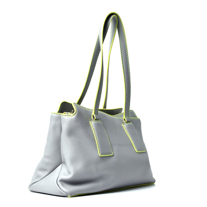 Marc Jacobs Metallic Grained Calfskin Tote Blue 2 of 4