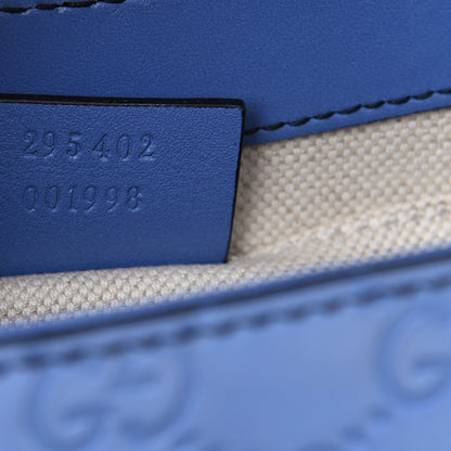 Gucci Soft Guccissima Medium Emily Chain Shoulder Bag Mineral Blue 6 of 10