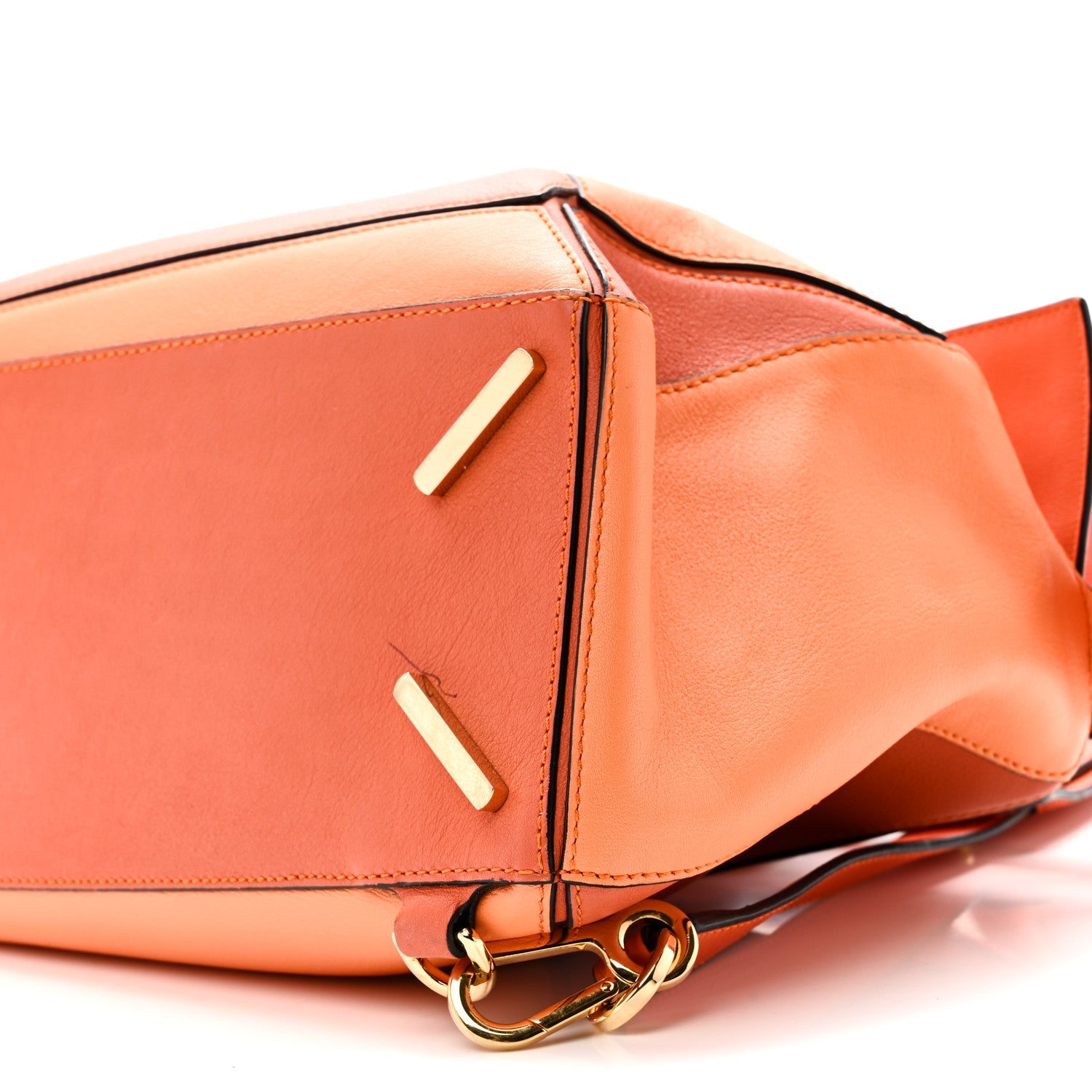 Loewe Calfskin Medium Puzzle Bag Orange Multi 9 of 10