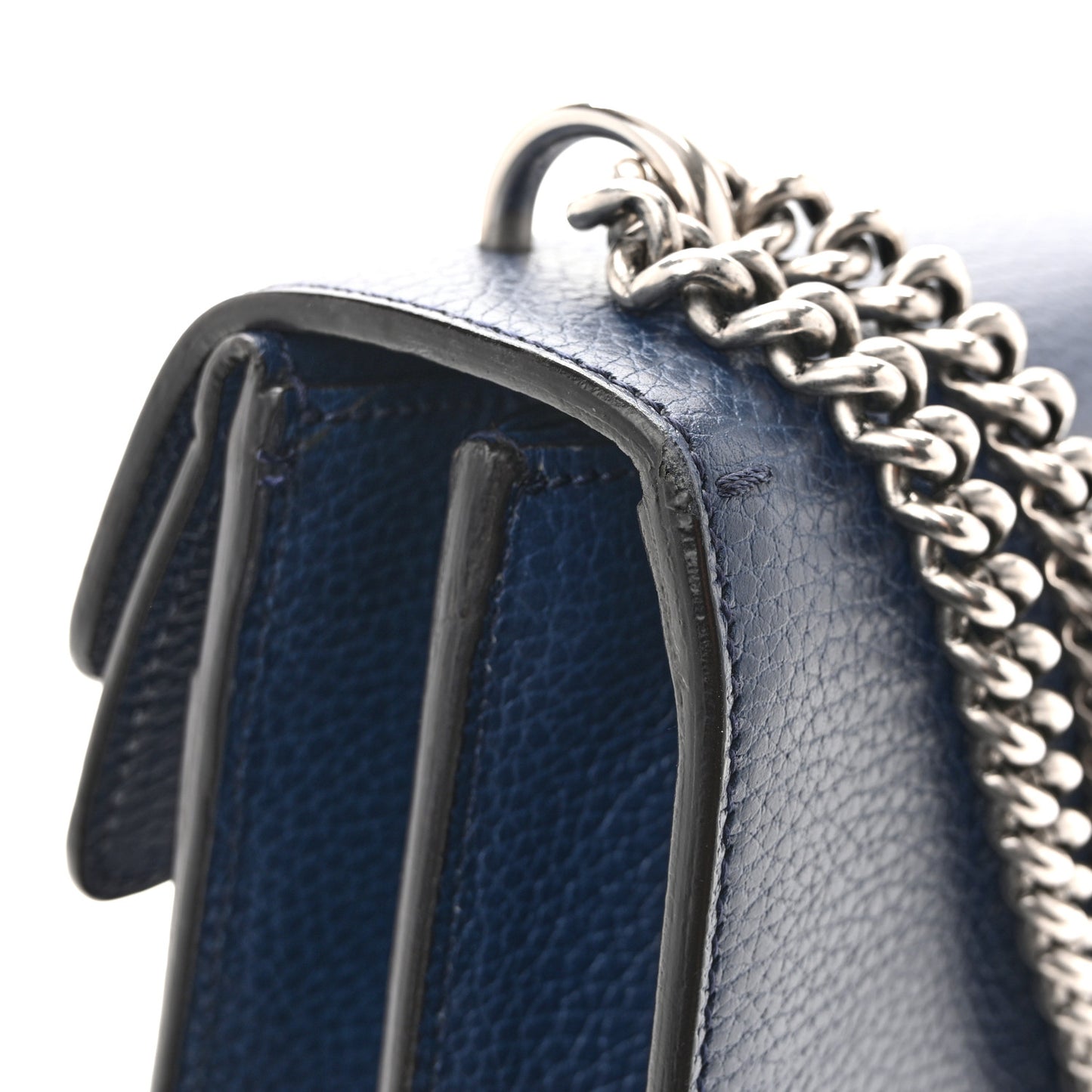 Dollar Calfskin Crystal Small Dionysus Shoulder Bag Blue Agata Montana Sapphire