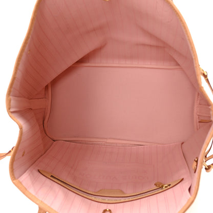 Louis Vuitton Damier Azur Neo Neverfull MM Rose Ballerine 6 of 12