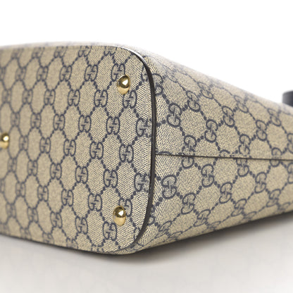 Gucci GG Supreme Monogram Linea A Hobo Navy 10 of 11